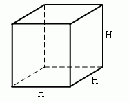 Объем куба рисунок